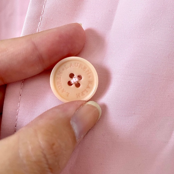 Lauren by Ralph Lauren Pink Trench Coat - Picture 3 of 9